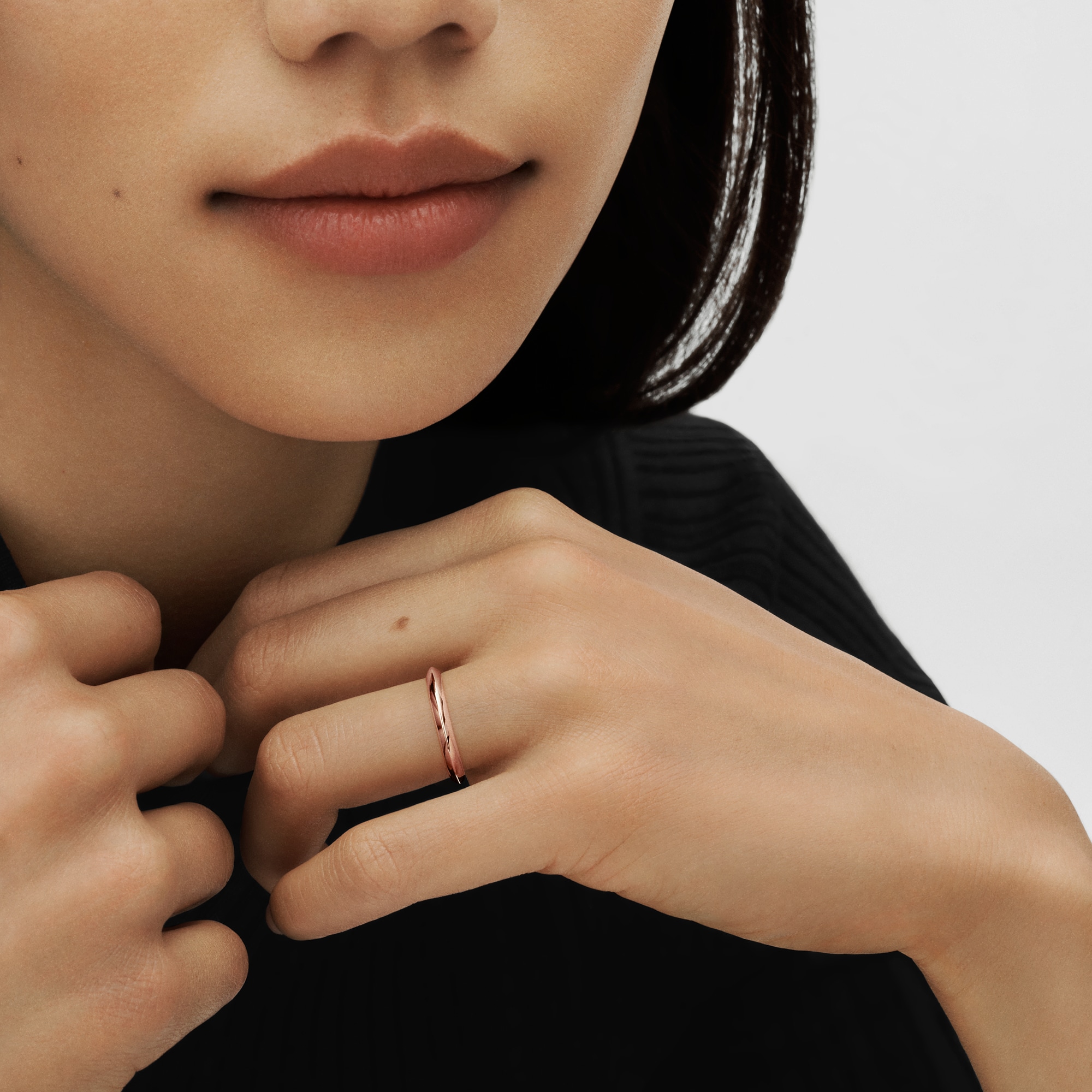 LV ダイヤモンド マリッジリング 2.5MM (ピンクゴールド) ｜ルイ